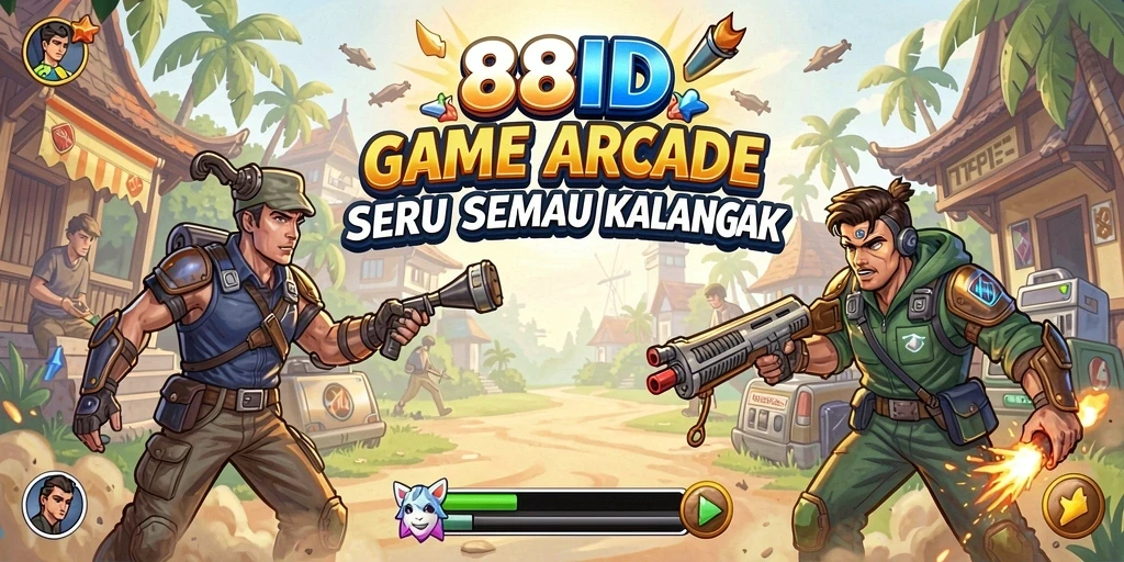 Tampilan gameplay seru dari 88ID yang penuh warna.