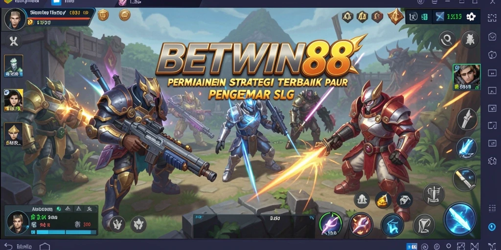 Tampilan gameplay mendalam dalam membangun kerajaan SLG.