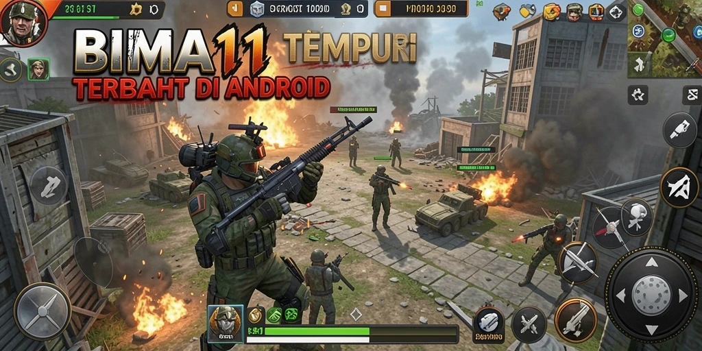 Tampilan gameplay BIMA11 yang seru dan menantang.