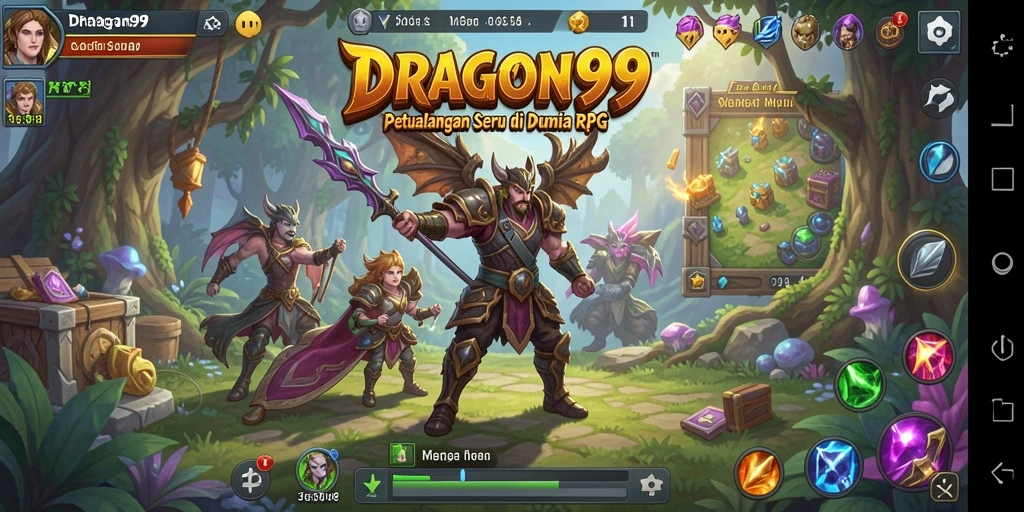 Tampilan gameplay seru di dunia RPG yang menantang.