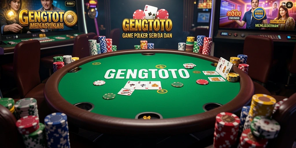Screenshot GENGTOTO menampilkan aksi seru permainan Poker.