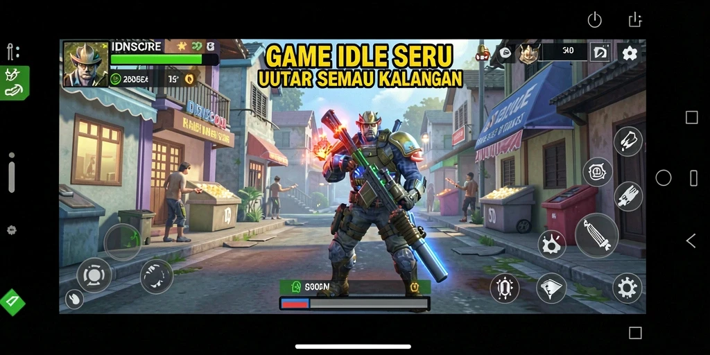 Tampilan screenshot IDNSCORE menampilkan gameplay santai dan seru.
