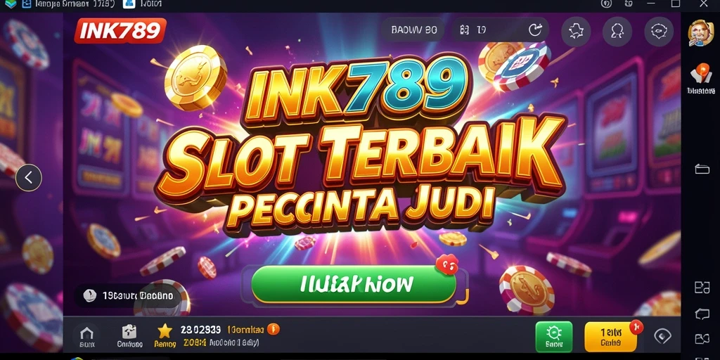 Tampilan menarik dari gameplay INK789 yang penuh warna.