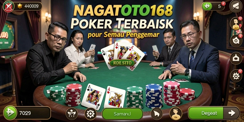 Screenshot gameplay NAGATOTO168 menampilkan aksi seru permainan Poker.