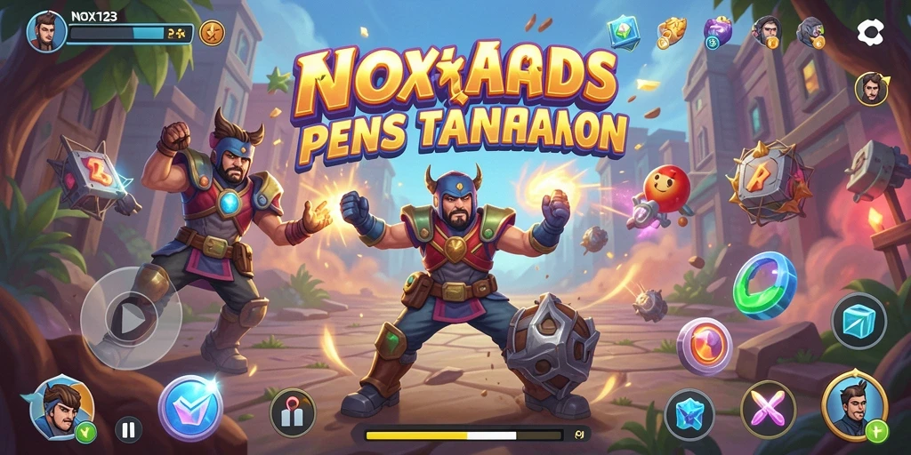 Screenshot gameplay NOX123 menampilkan aksi seru dalam permainan Arcade.