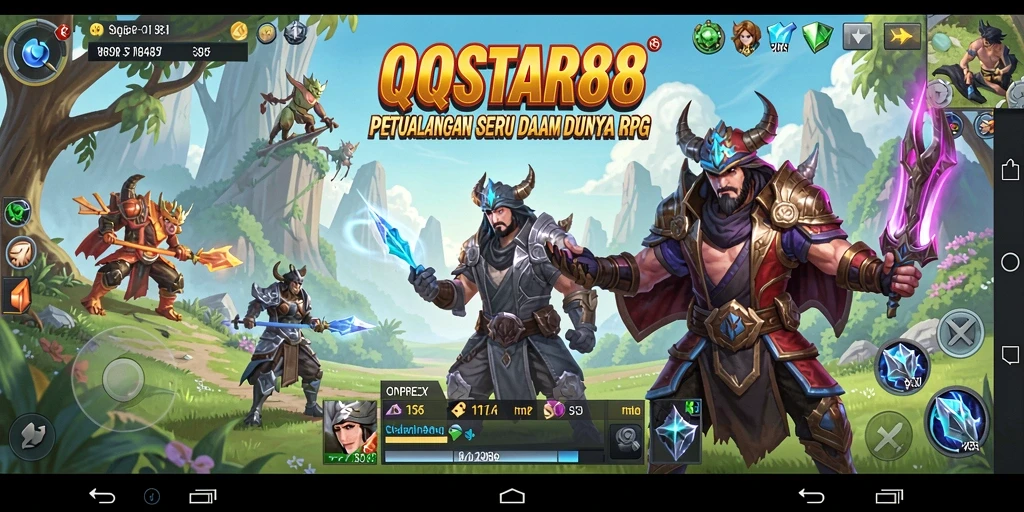 Screenshot gameplay menunjukkan aksi mendebarkan dalam dunia RPG.