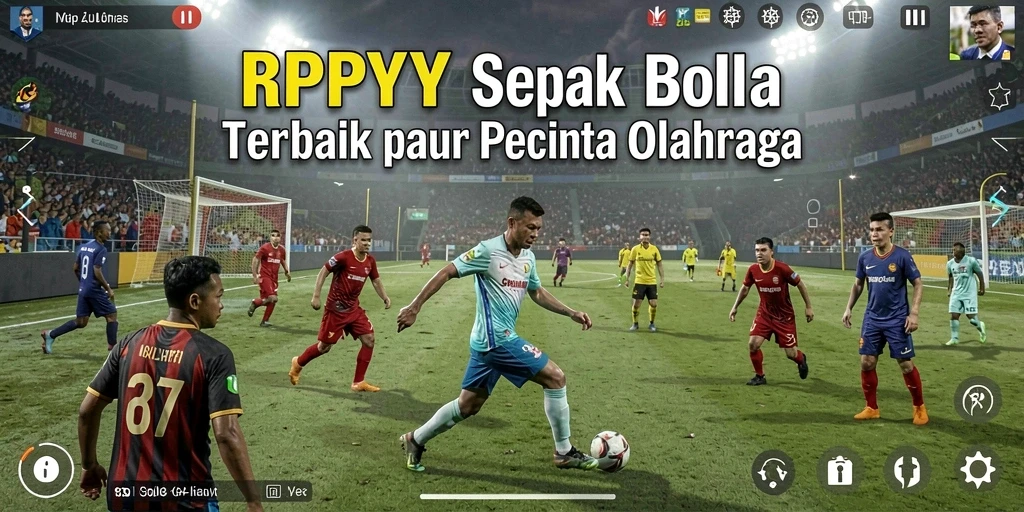 Tangkapan layar RPYYY menunjukkan aksi intens di lapangan sepak bola.