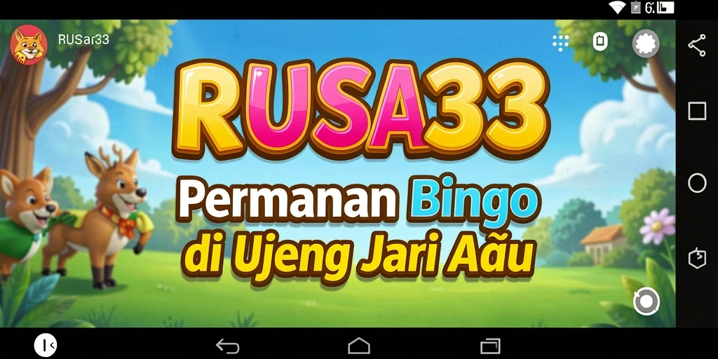 Screenshot gameplay RUSA33 yang menampilkan suasana permainan Bingo yang seru.