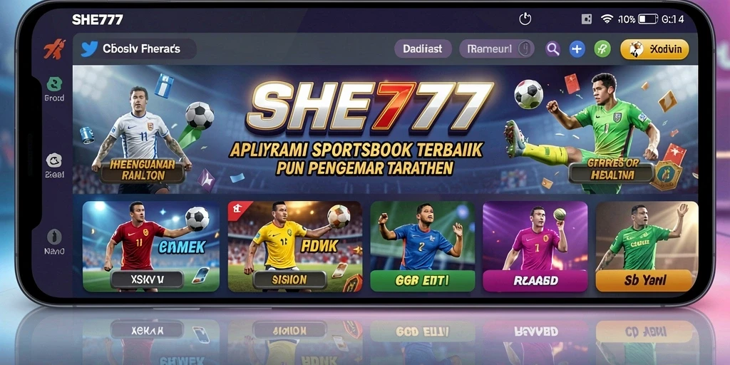 Tampilan gameplay terbaik dari aplikasi Sportsbook SHE777.