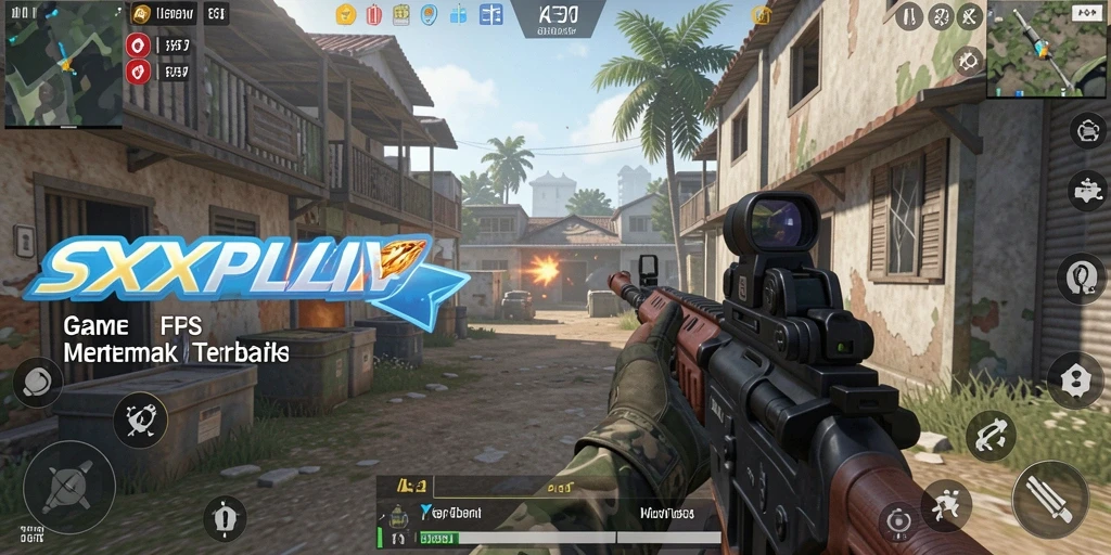 Tampilan gameplay SXXPLAY yang mendebarkan dan penuh aksi FPS.