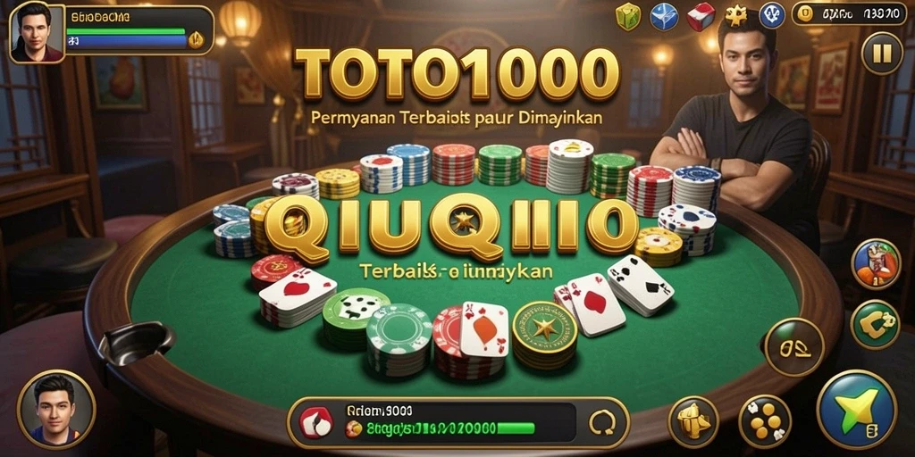 Tampilan menarik dari gameplay QiuQiu di TOTO1000.